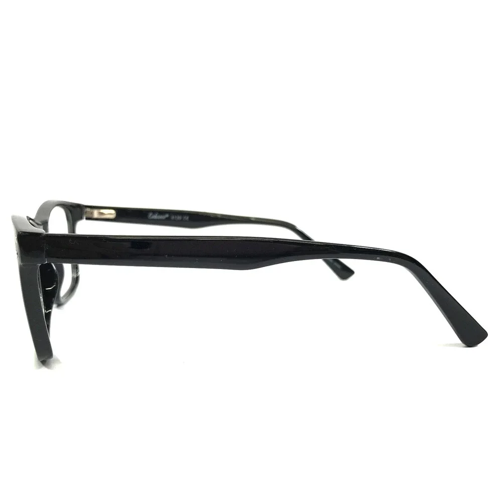 Enhance Eyeglasses Frames 4139 BLACK Polished Rectangle Full Rim 54-18-145